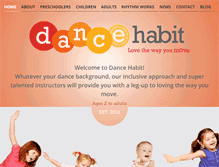 Tablet Screenshot of dancehabit.com.au